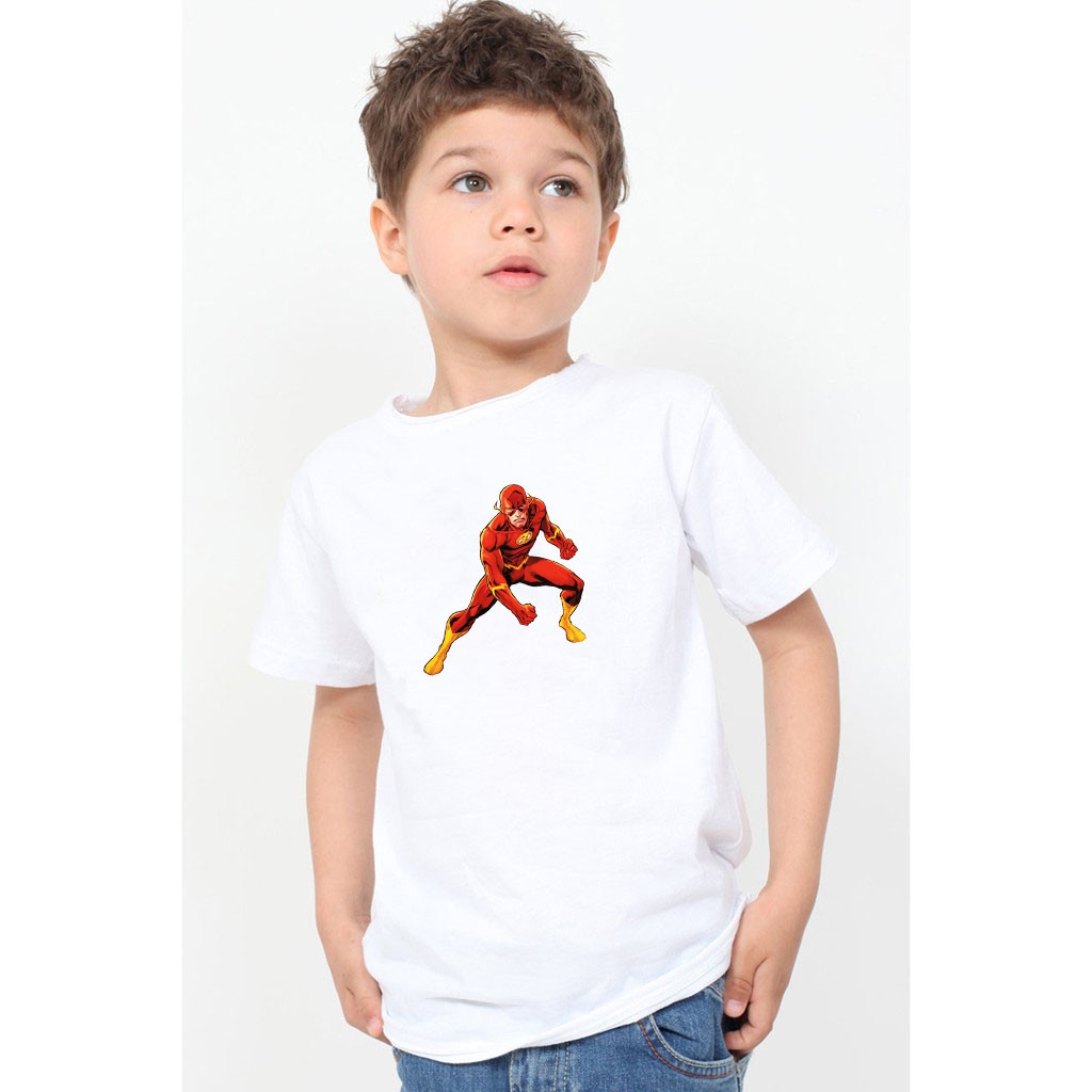 YOURSTYLE1119 - KAOS FLASH / KAOS ANAK FLASH / SUPER HERO / CNY /KAOS ANAK KATUN 24S