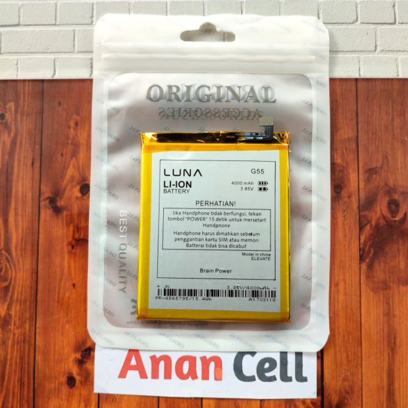 BATRE BATERAI LUNA G55 / G55 ELEVATE / BATTERY BATRE / LUNA G55 / LUNA G55 ELEVATE