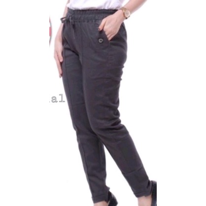 PROMO Bisa COD READY BAGGY PANTS AMERICAN DRILL IMPOR MOSS LIGHT GREY bahan TWILL GRADE A CELANA PAN