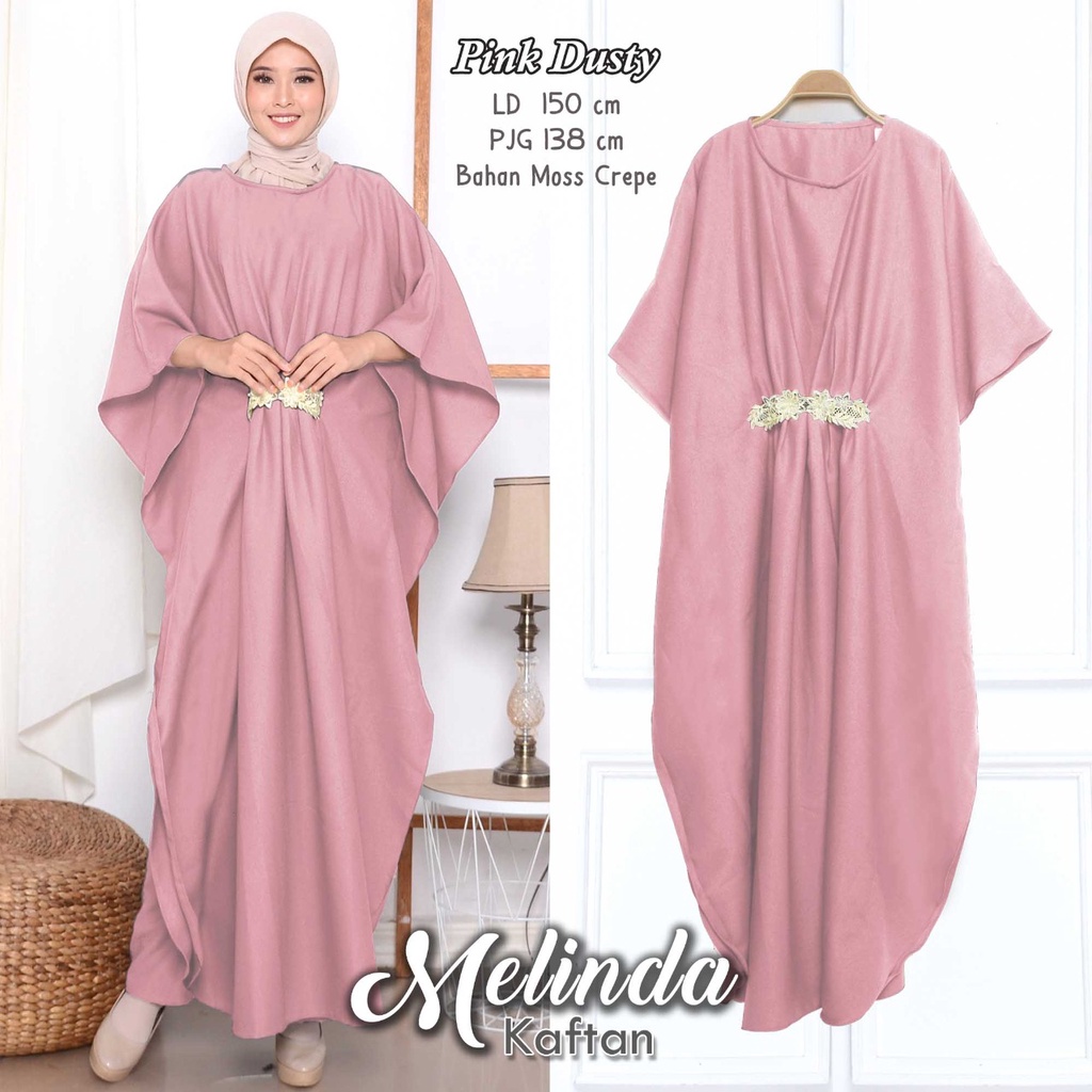 Arniis Kaftan Melinda Jumbo Bahan Mosscrepe