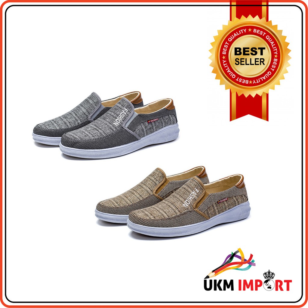 Sepatu Loafers Import Casual Bersantai Fashion Model Korea Pansus Murah Pria