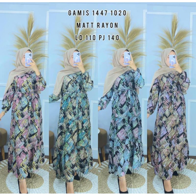 Gamis Rayon motif / home dress rayon motif