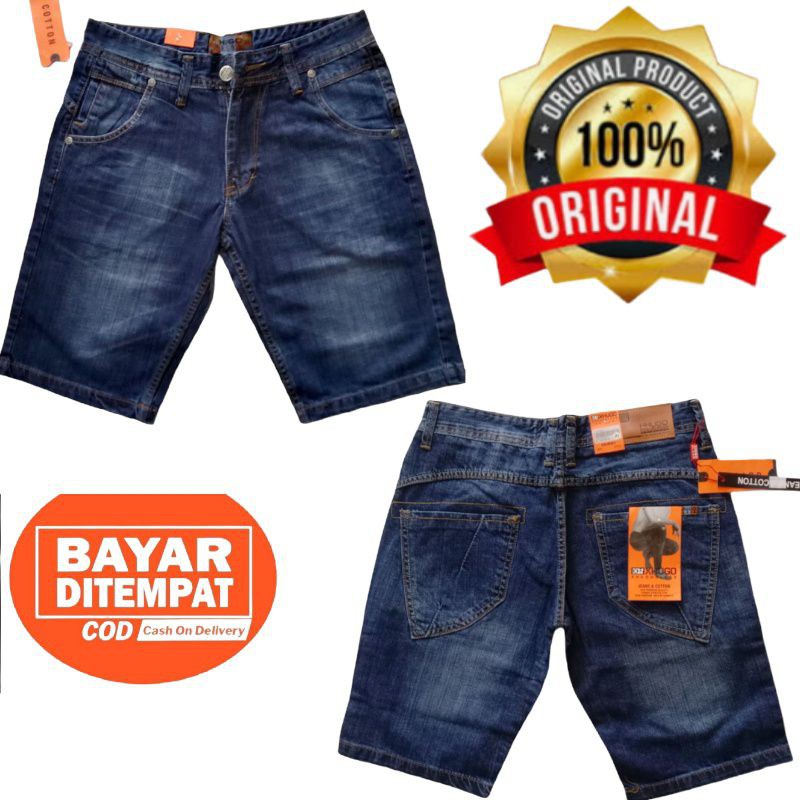 HUGO BLESS DENIM//JEANS PENDEK FASHION PRIA - ORIGINAL