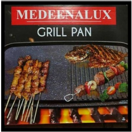 GRILL PAN ANTI LENGKET MEDEENALUX MURAH BISA TAWAR