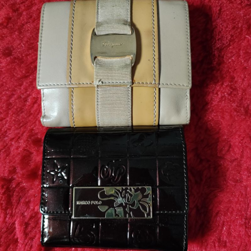 (On fix kak @debysukmawati) Paket Hemat Dompet Preloved Kulit Asli, Dompet Lipat Wanita Kulit Asli