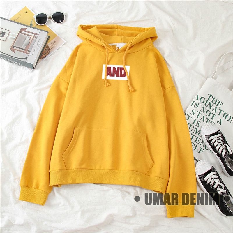 And Hoodie Pria Wanita Unisex Korean Style Bahan Fleece