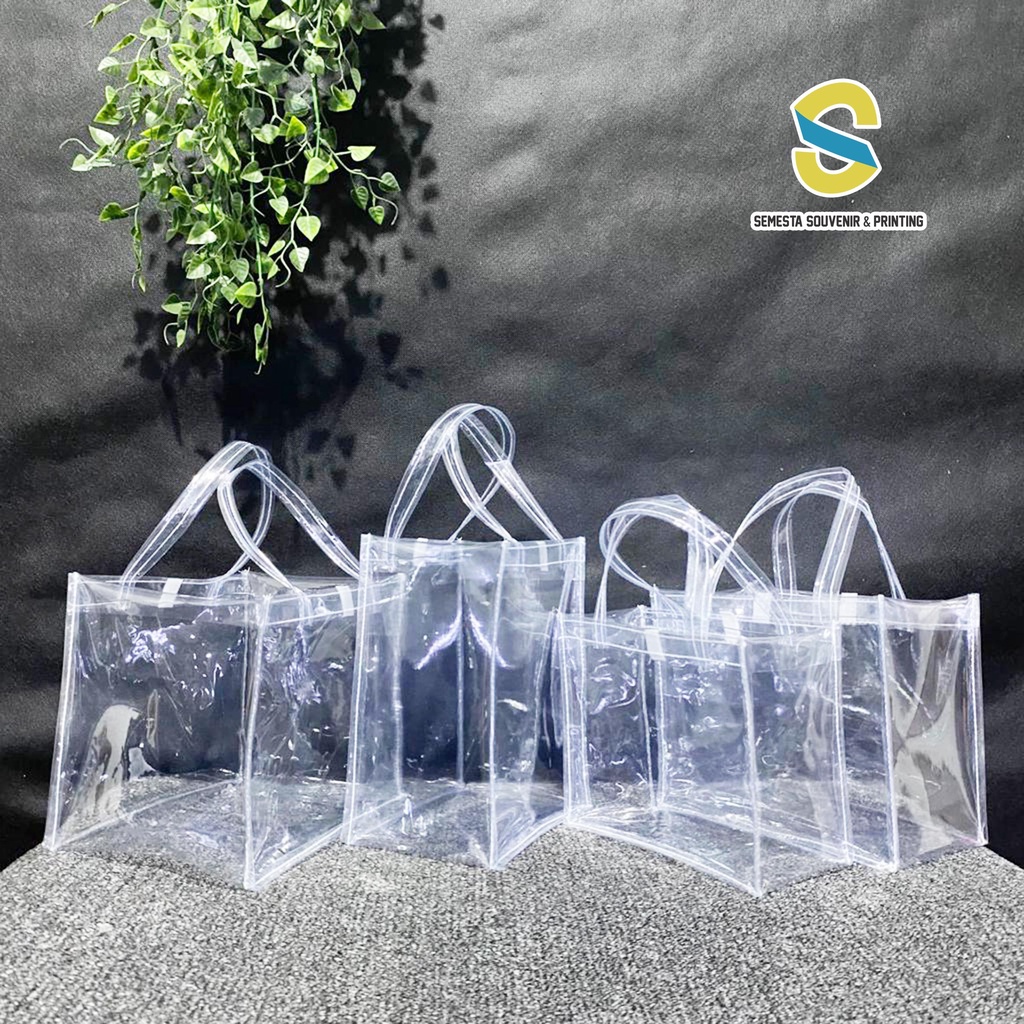 

Tas Tenteng Mika Transparant READY STOK tas hampers transparan banyak ukuran