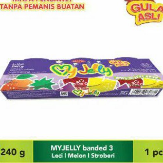 

My Jelly WONG COCO pudding agar agar gula asli ( 1 pack 3 rasa ) 240gr.