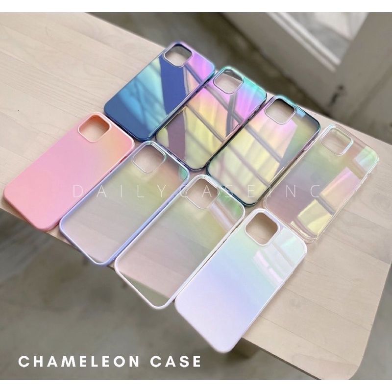 CASE IPH 14PROMAX 14PLUS 14  14 PRO 12 PROMAX 12MINI 12 PRO 13PROMAX 13PRO 13 13MINI 11 PROMAX 11PRO 11 XSMAX XR X SOFTCASE CHAMELEON GRADIENT WARNA (LENGKAP IP 6 - 13promax)