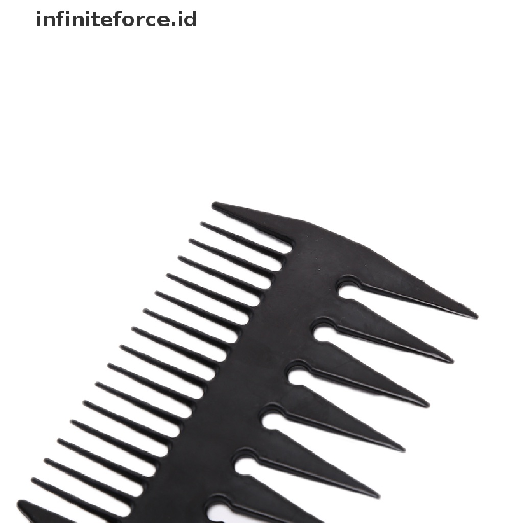 Infiniteforce.id Sisir Brush Gagang Kayu Peralatan Potong Rambut / Salon / Barber