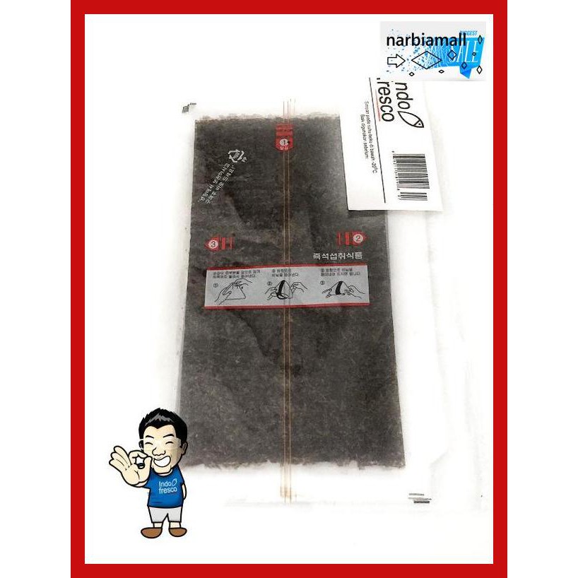 

U8Tyuj7- Manjun Triangle Onigiri Wrapper Nori/ Rumput Laut/ Seaweed- 10 Lembar E4Wr46-