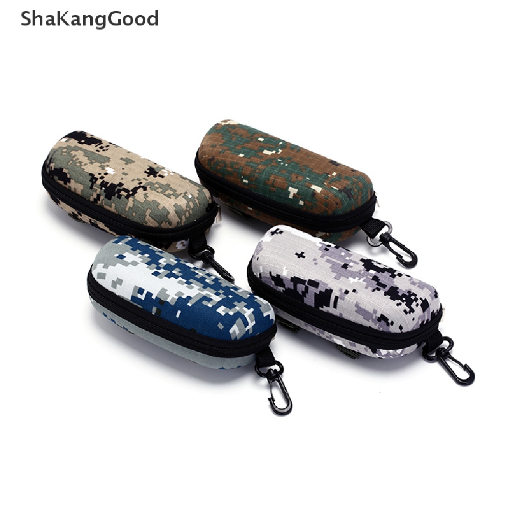 Skid Kotak Kacamata Hitam hard case Dengan Resleting