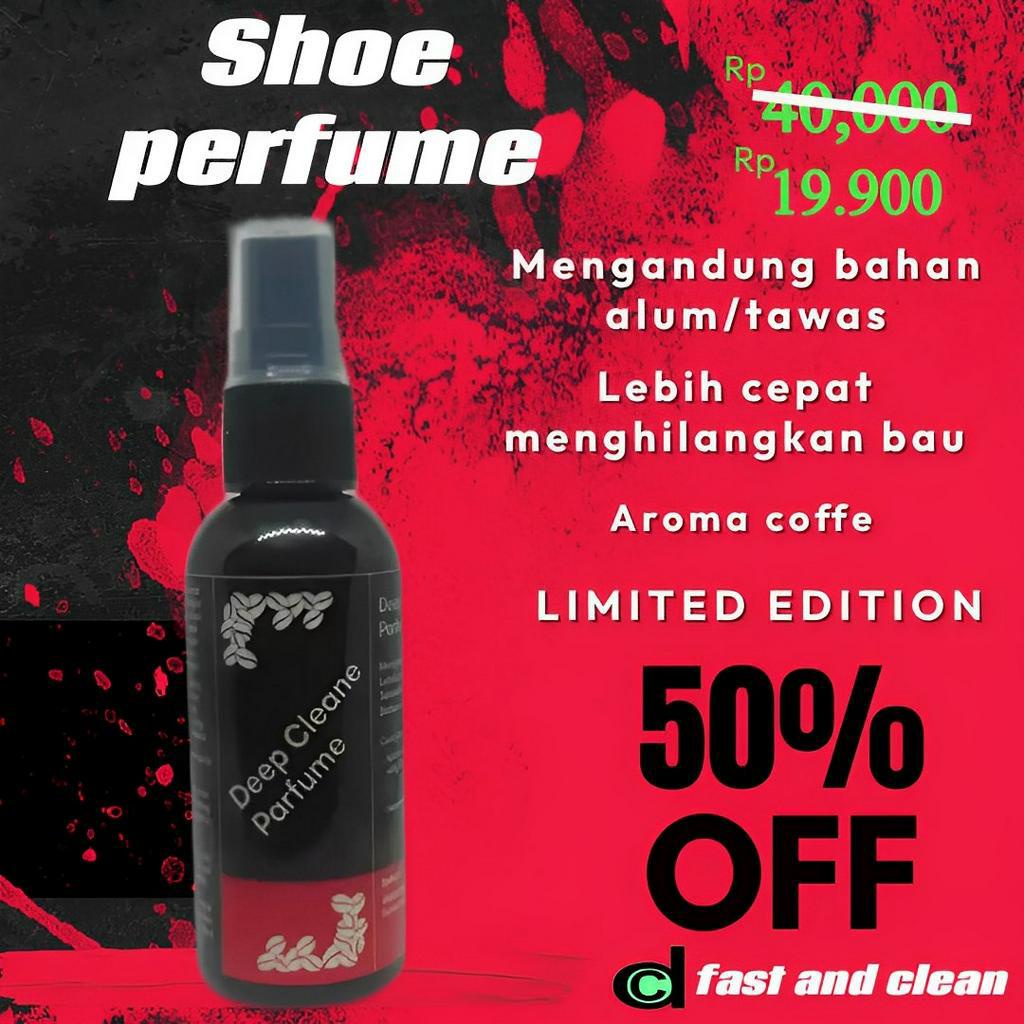 Spray Penghilang Bau Sepatu Tidak Sedap Semprotan Parfum Penyegar Pengharum Pewangi Anti Bau Kaki Shoe Deodorant Kaos Kaki