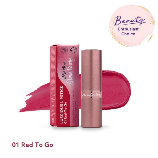 ⭐ BAGUS ⭐ MARINA GLOW LUSCIOUS LIPSTICK 4,3gr | Glow Ready