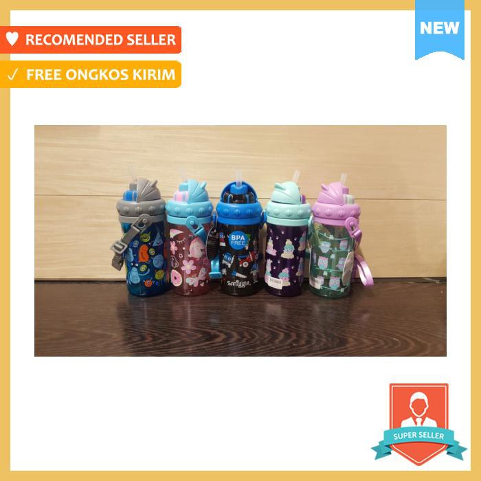 Smiggle Poppy Junior Strap Bottle Botol Minum Smiggle - Bekal - Botol Minum & Termos