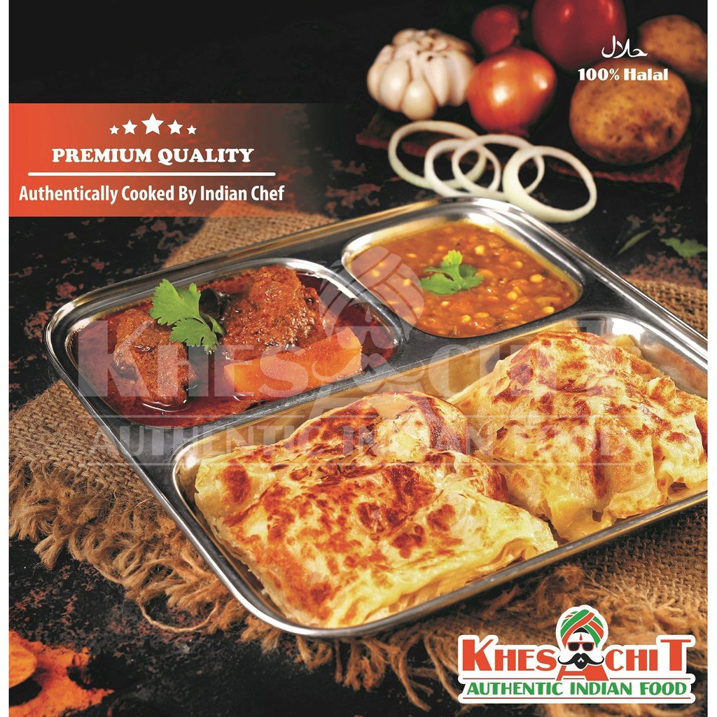 

PREMIUM Roti India Paratha / Cane / Canai / Maryam - Isi 6 Pcs