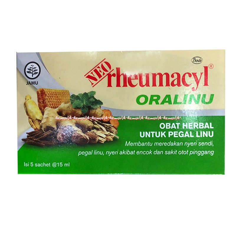 Neo Rheumacyl Oralinu 5sachet Obat Herbal Cair Untuk Pegal Linu Neoremacil NeoRheumacyl Neu Remacil