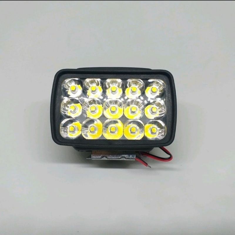 Lampu Tembak Sorot CWL LED 15 Mata Motor Mobil Super Terang universal 12volt