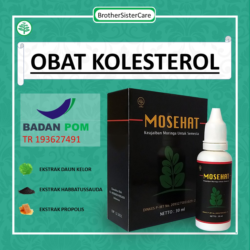 Obat Penurun Kolestrol Herbal Mosehat Ampuh Mengatasi Trigliserida Lemak Jahat Dan Kekentalan Darah Shopee Indonesia