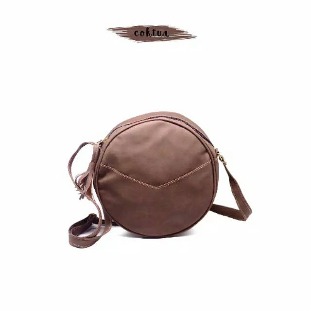 Tas Slempang Wanita Kekinian Cantik Carcol "Slingbag Bulat V"