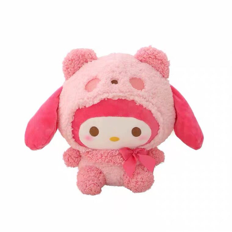 BONEKA MELODY HELLO KITTY CINNAMOROLL KUROMI POMPOMPURIN POCHACCO DOG HOODIE IMPOR