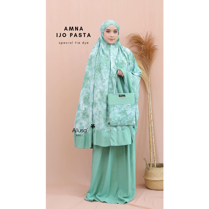 Mukena Bali AMNA Alusa / Mukena Premium / Mukena Rayon Dingin / ORI Alusa / Mukena Tiedye