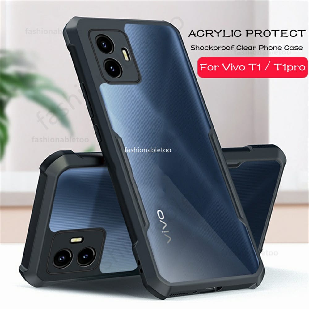 CASE VIVO T1 PRO 5G SOFCASE SHOCKPROOF TRANSPARAN CAMERA PROTECT CASING