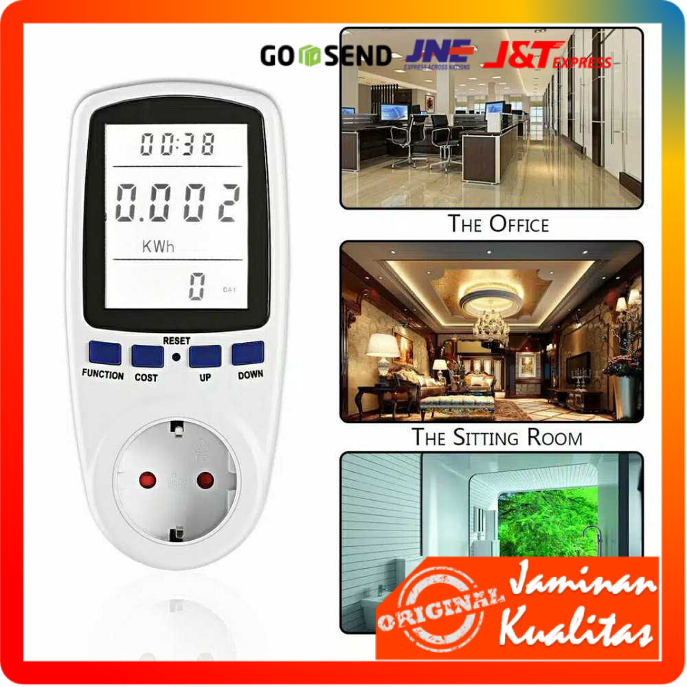 [ Bisa COD]  Meteran Listrik kWh Meter Digital Pengukur kwh Biaya Listrik Rumah Multifungsi