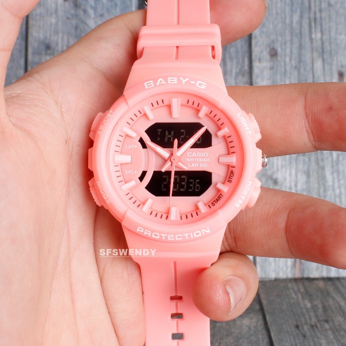 Jam tangan BabyG Shock BGS100 Full PInk Wanita
