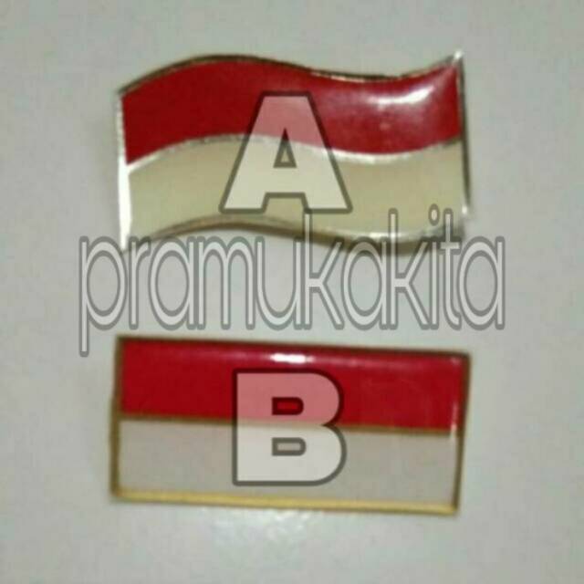 Pin bendera merah putih