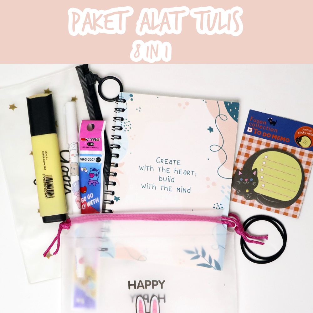 

PAKET ALAT TULIS 8IN1 KARAKTER / STATIONERY SET FANCY / ALAT TULIS SET / STATIONERY SET.