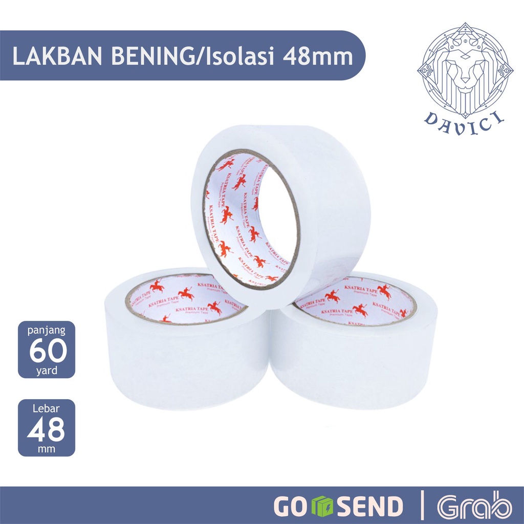 

Lakban Bening Murah | Isolasi bening besar | Lakban clear 60 yard | Lakban bening 60 yard