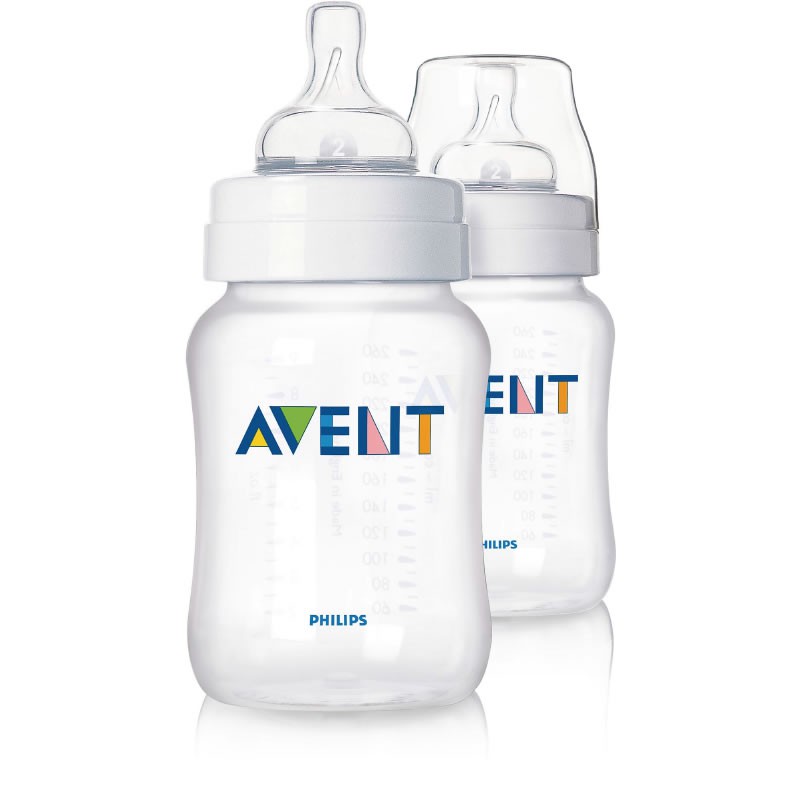 Philips Avent Baby Classic Bottle 260ML Twin Pack/ Botol Susu Dot Bayi