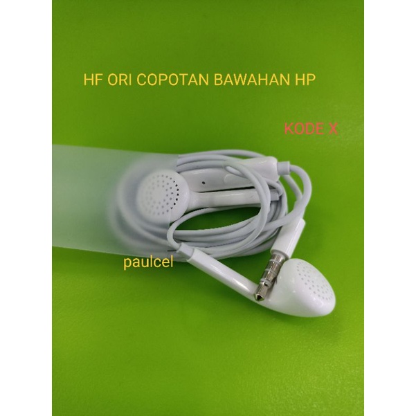 Headset Oppo Original100%Copotan Bawahan Hp F5 F7