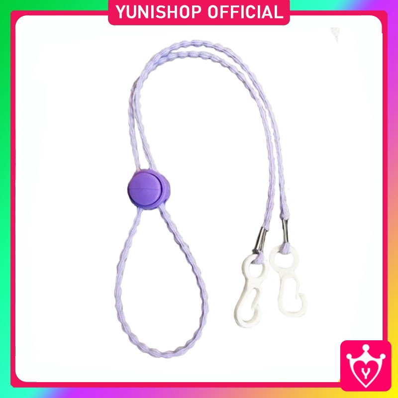 Strap Masker Tali Elastis / Konektor Masker Polos Warna / Pengait Masker Headloop Kalung Masker / TV-80