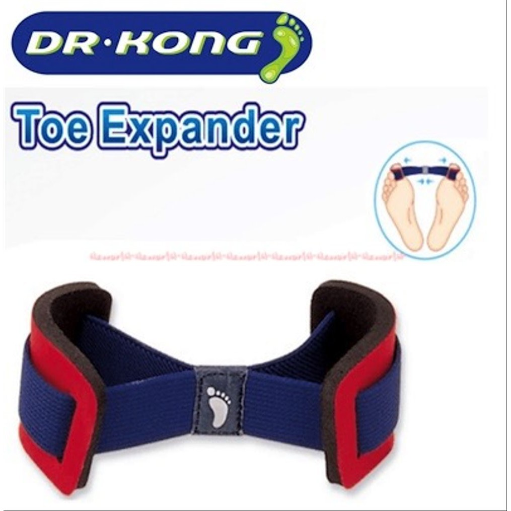 Detail Merek : Dr Kong Jenis : Toe Expander isi : Harga 1pasang  * Harga untuk 1set (2pcs) * Berat menggunakan volume * Silahkan tambahkan bubble wrap untuk keamanan paket hanya + Rp 1500  Dr.Kong Toe Expander berfungsi untuk mengurangi stres dari jaringa