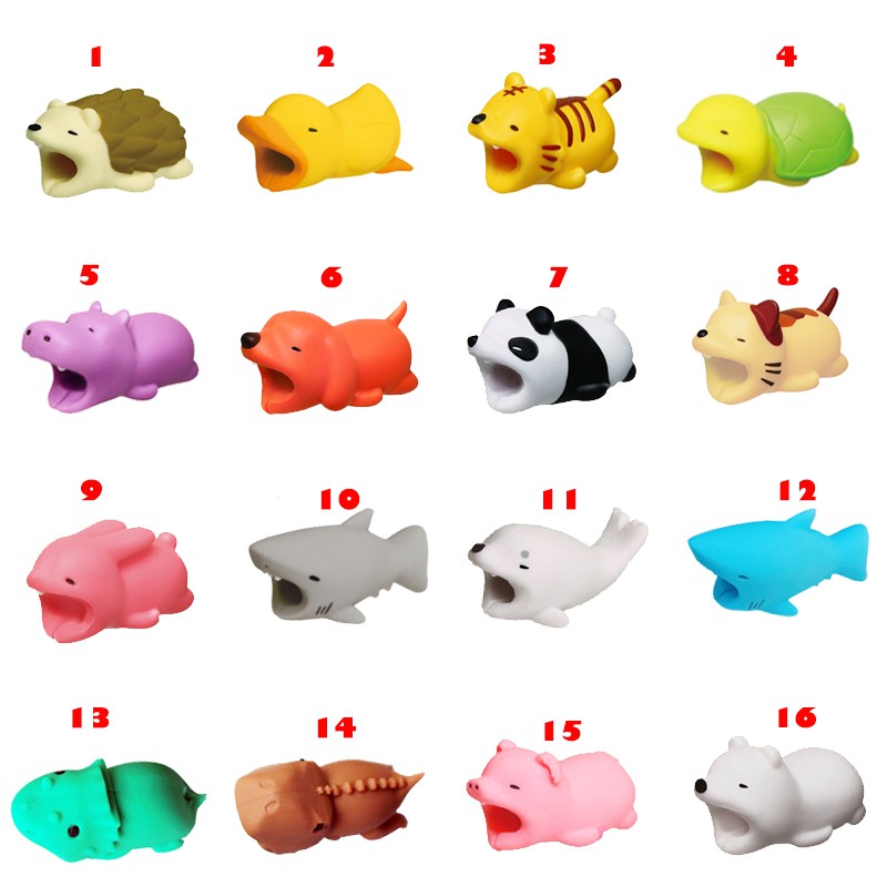 Cute Cable Bite Cable Protector Cable Winder Animal Bite Organizer