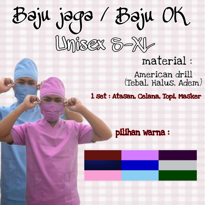 PROMO BAJU OK/BAJU OKA/ SCRUB  MEDIS LENGAN PENDEK