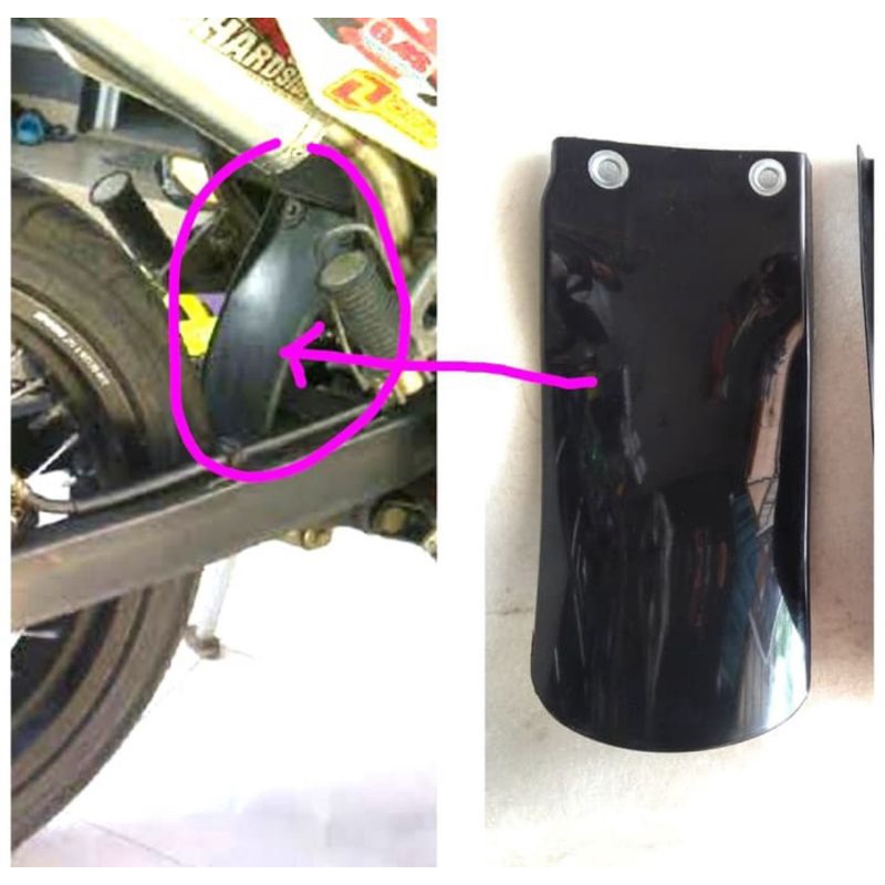 COVER MONOSHOCK KLX PENAHAN LUMPUR SOK BELAKANG KLX DTRACKER