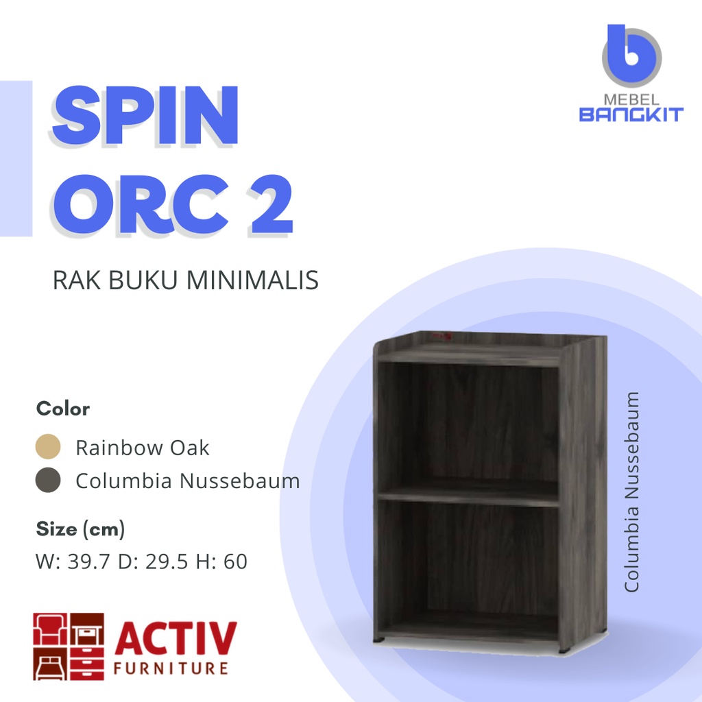 Rak Serba Guna SPIN ORC 2 ACTIV (Rak susun, 2 tingkat, simple, minimalis, kayu)  - wardrobe lemari p