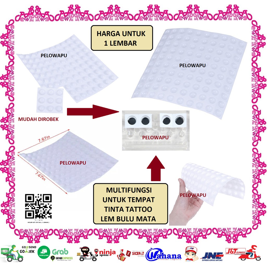 

SET CUP HOLDER TINTA INK TATTOO GLUE EYELASH MELUKIS MULTIFUNGSI MELUKIS WADAH TINTA 100 LUBANG