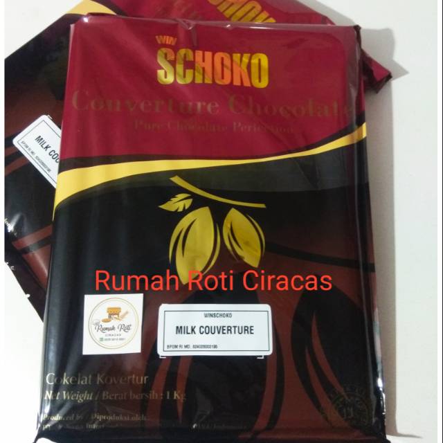 

MILK COUVERTURE 500GR CHOCOLATE SCHOKO BATANG BUKAN CALLEBAUT TULIP COLLATA