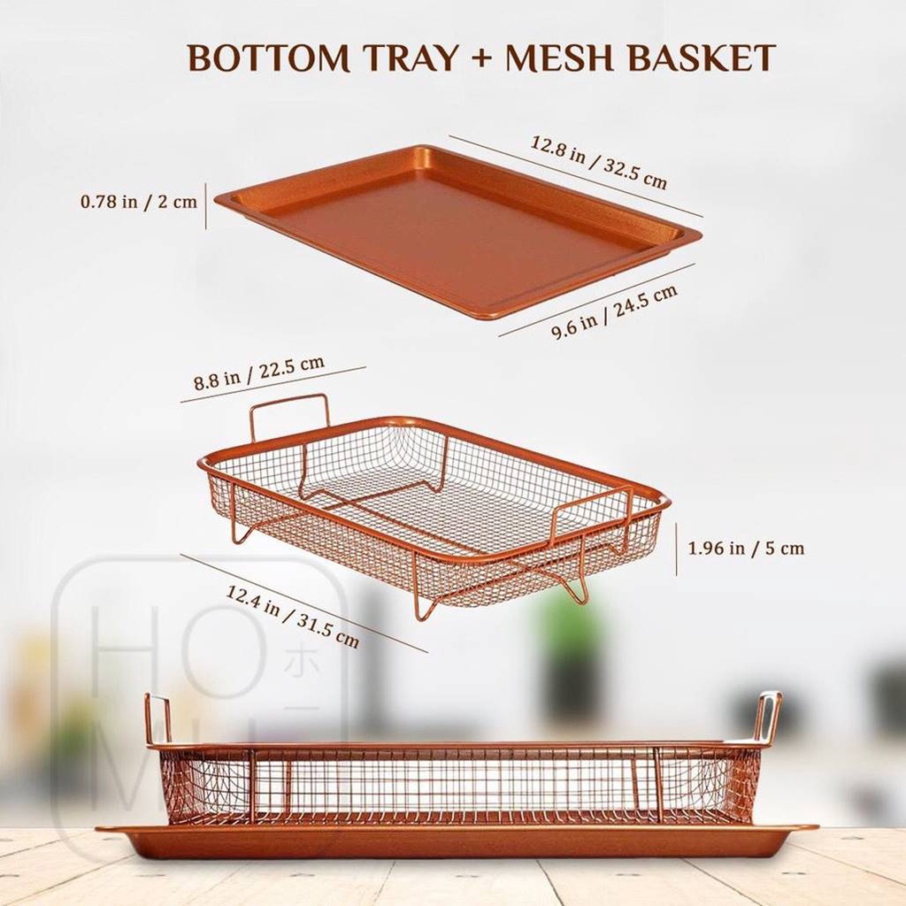 Cooper Crisper Tray Fika / Oven Tray / Peniris Minyak / Cooling Rack / Baking Tray