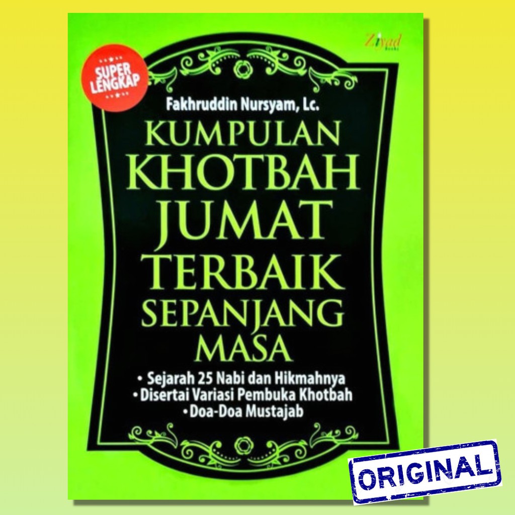 COVER HIJAU Kumpulan Khotbah Jumat Terbaik Sepanjang Masa Fakhrudin Nursyam Buku Khutbah Jumat