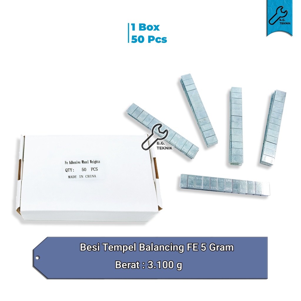 Besi Tempel Balancing Balance FE 5 Gram Untuk ban mobil