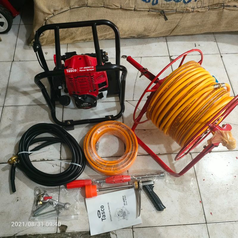 Sprayer Portabel tasco 4tak komplit selang 100 meter