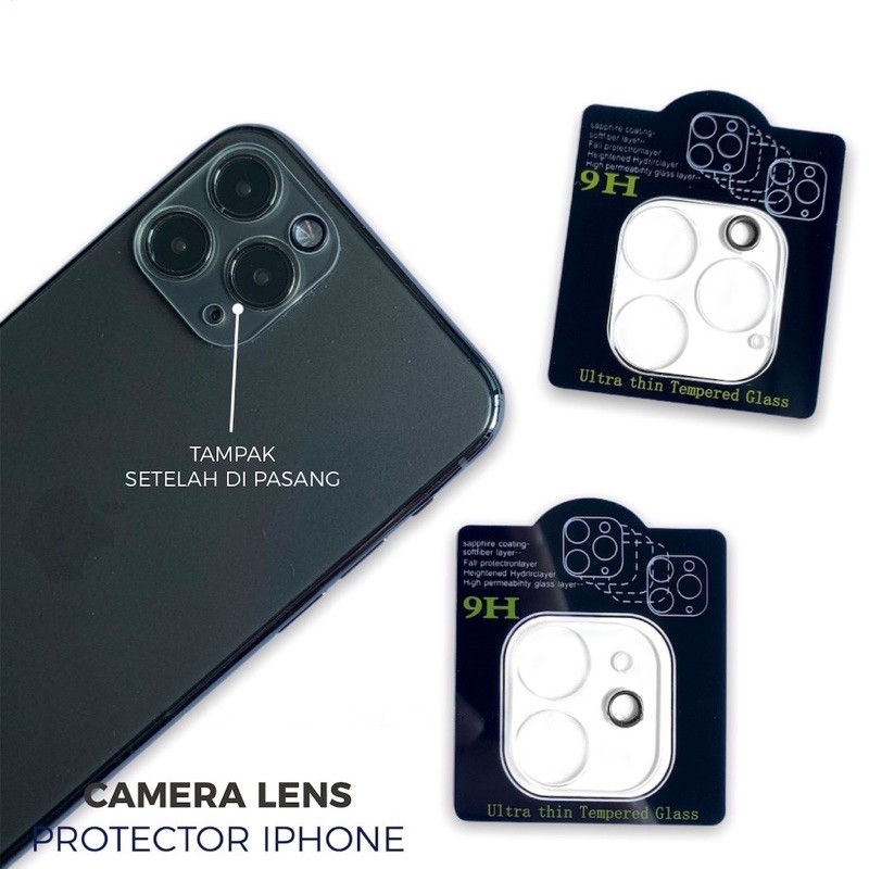 Camera Tempered Glass iPhone 11 PRO MAX 12 MINI 12 PRO MAX 13 MINI 13 PRO MAX 14 PLUS 14 PRO MAX 15 PLUS 15 PRO MAX Pelindung Lensa