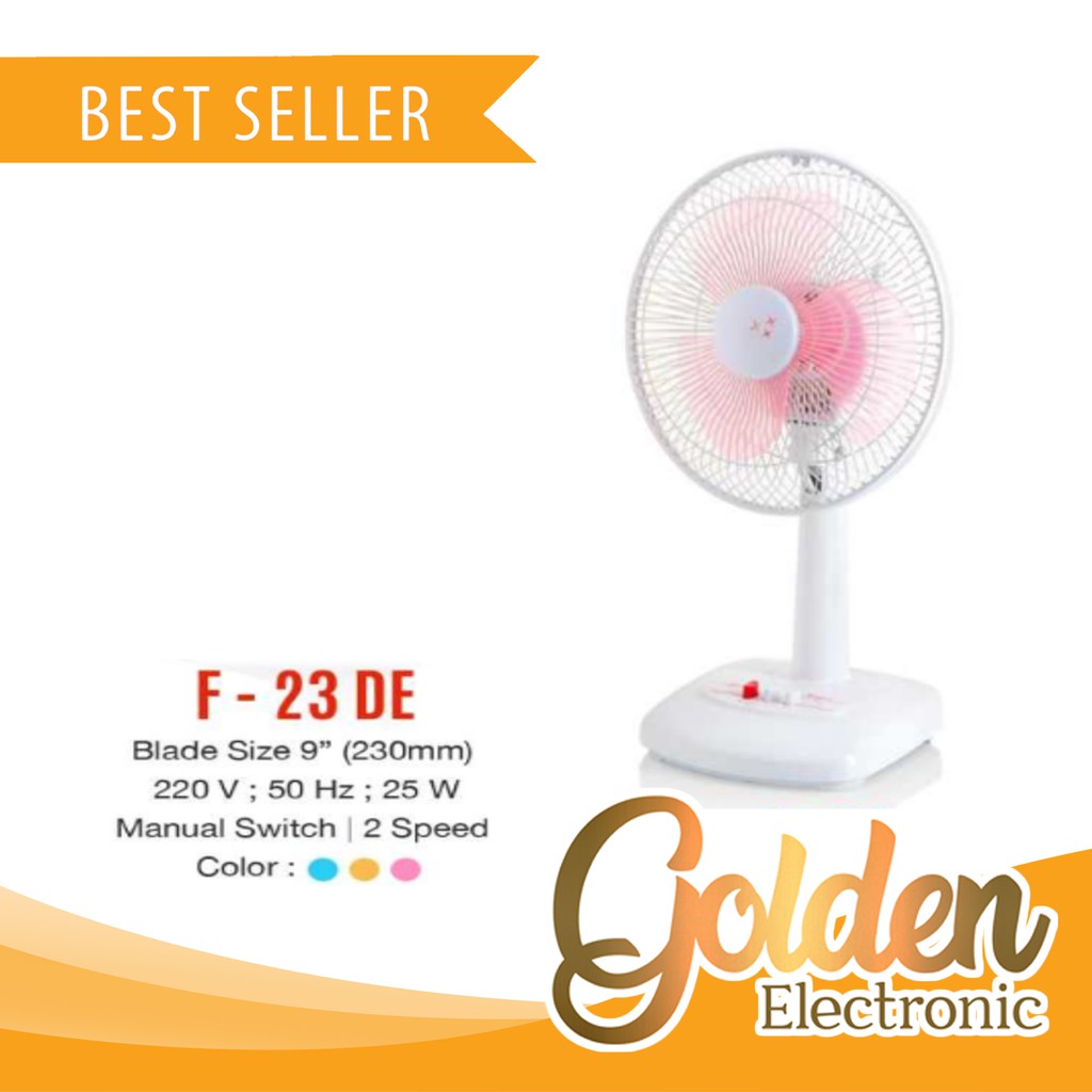 Desk Fan Maspion 9 Inch F-23DE kipas meja Surabaya Murah Kipas Angin Duduk Meja 9&quot; F 23 DE