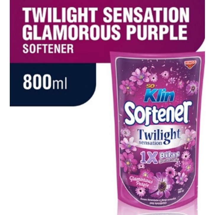 SoKlin Softener Comfort Blue/Twilight Glamorous Purple 800 ml