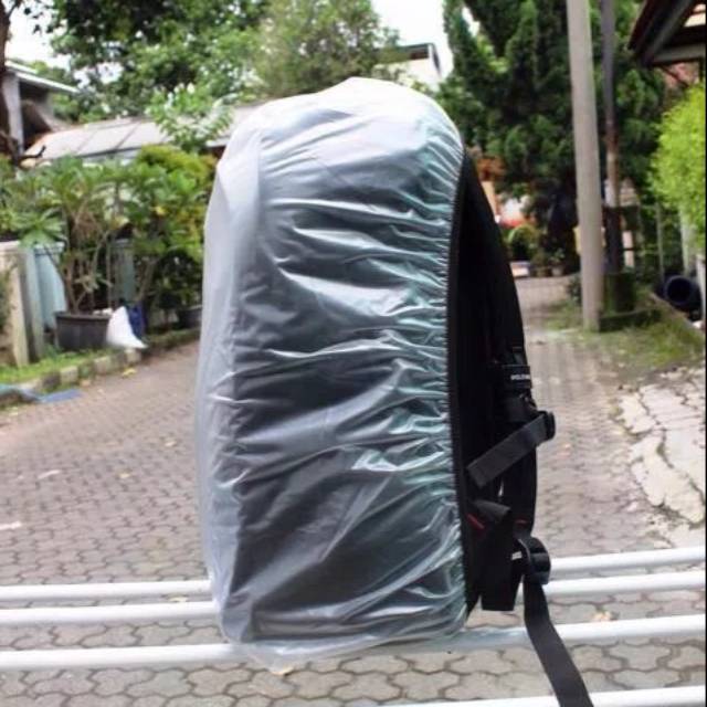 COVERBAG TRANSPARAN POLOS - RAIN COVER BAG ANTI AIR TAS RANSEL